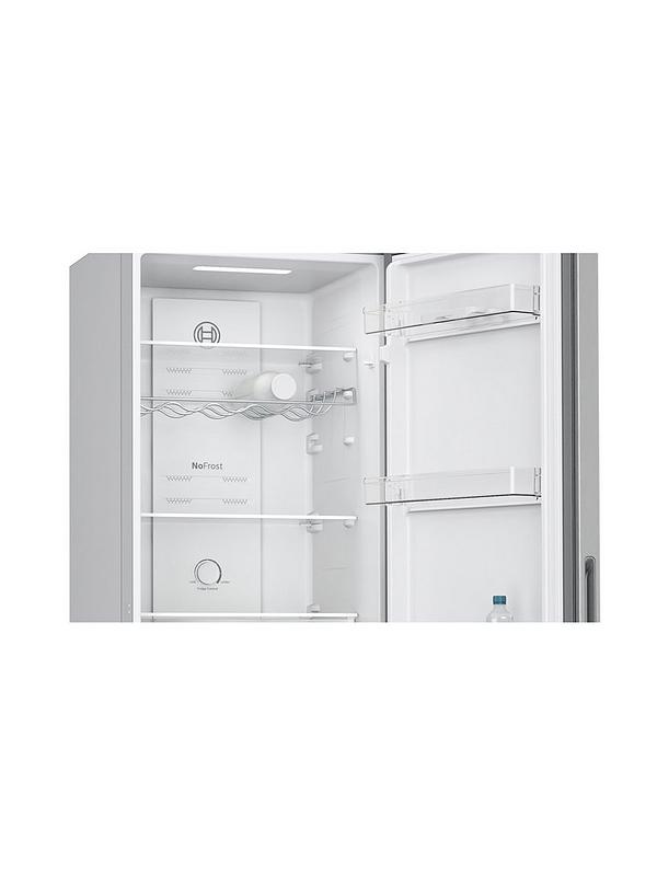 Bosch Series 2 KGN27NLEAG 50/50 Split, No Frost, 55cm Wide Fridge Freezer - Stainless Steel - Image 3